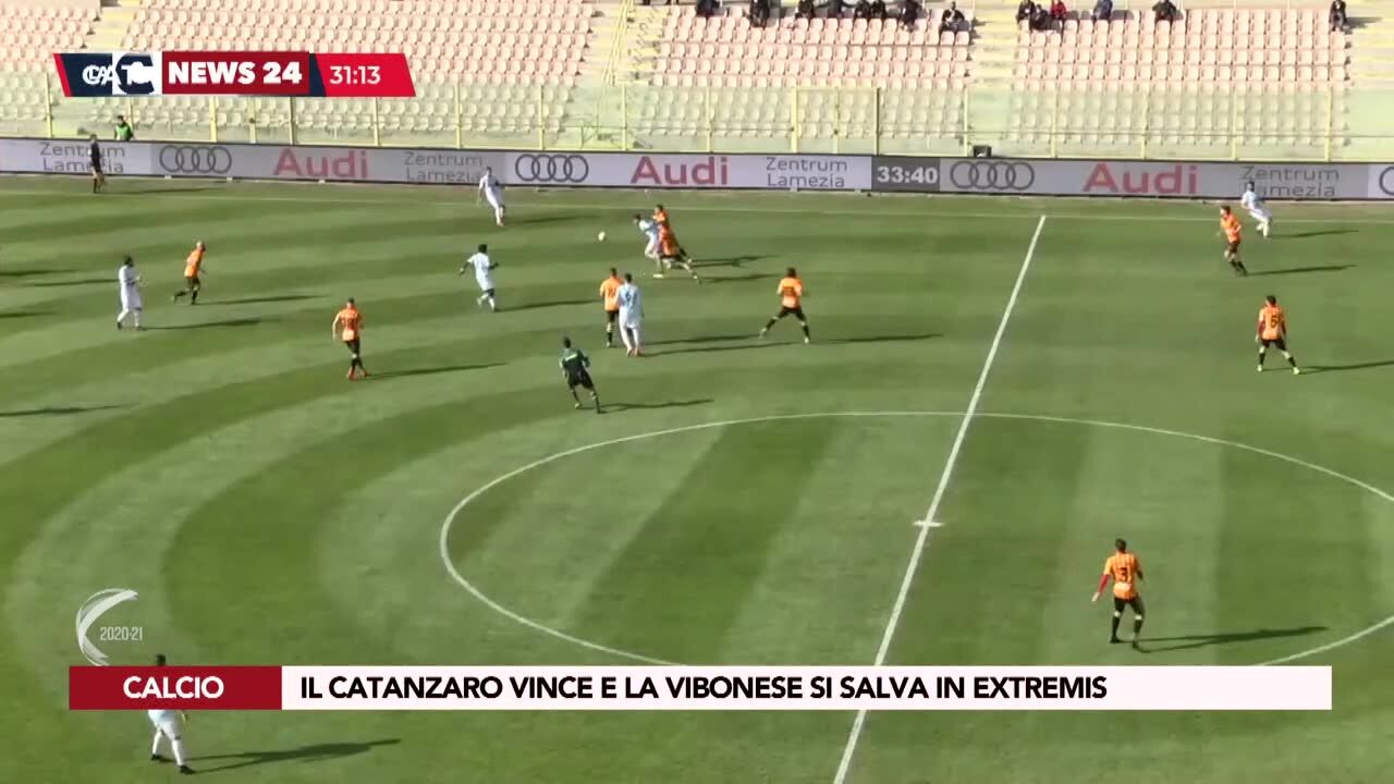 Il Catanzaro vince e la Vibonese si salva in extremis