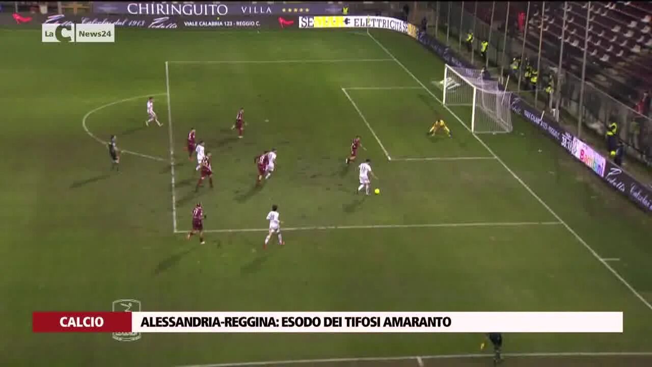 Alessandria-Reggina: esodo dei tifosi amaranto