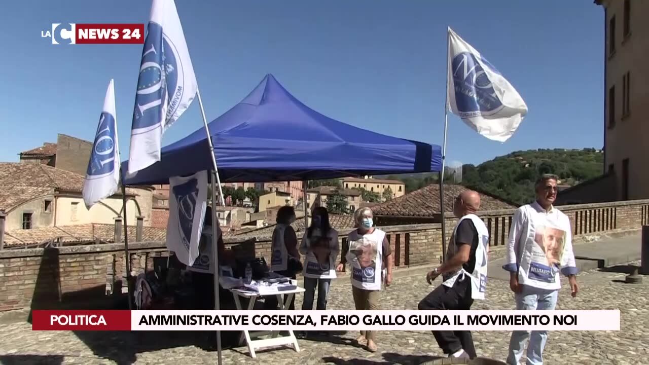 Amministrative Cosenza, Fabio Gallo guida il movimento Noi