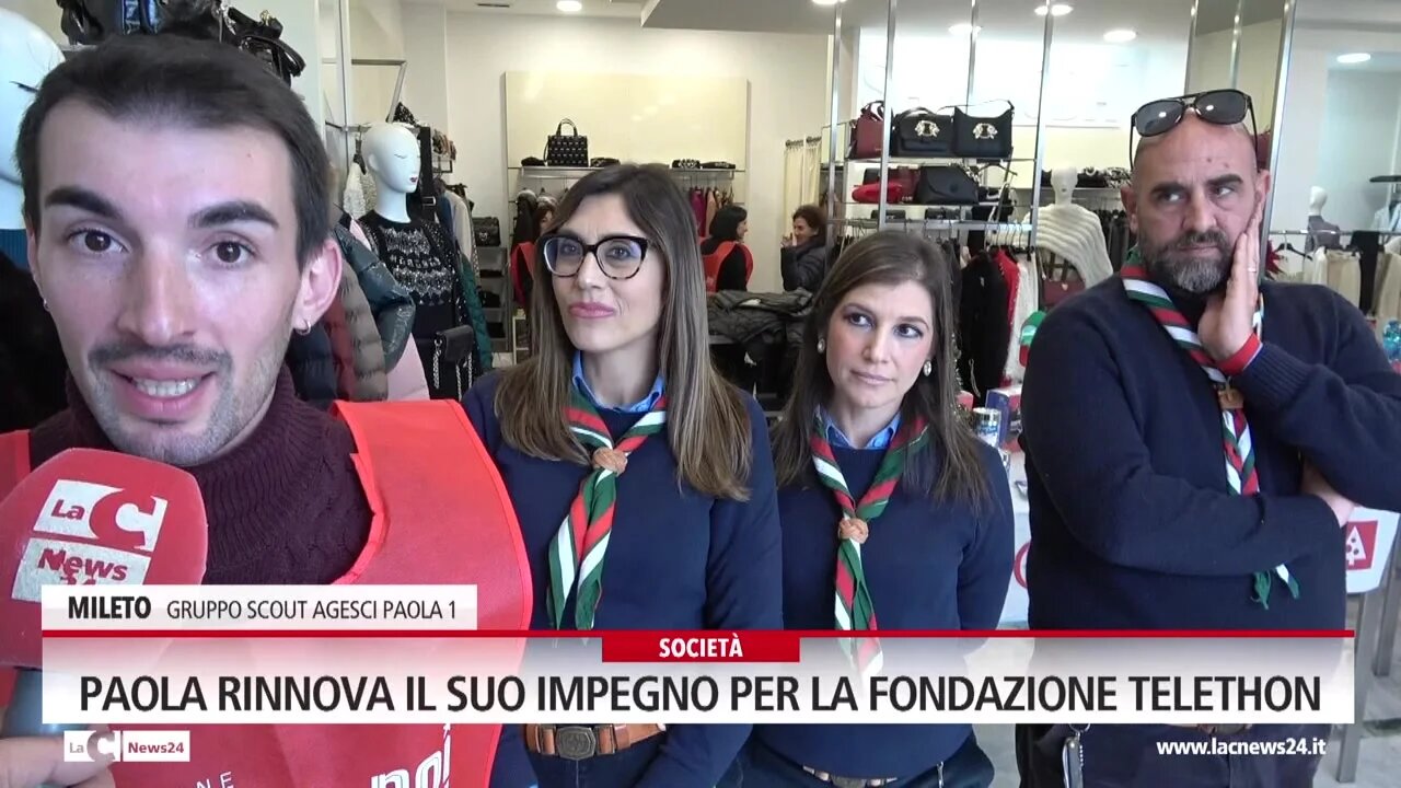 Paola rinnova il suo impegno per la fondazione Telethon