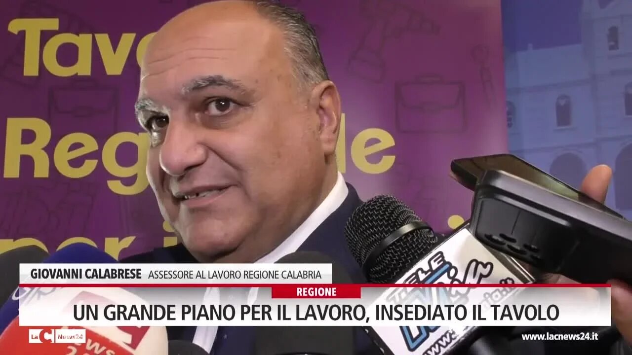 Un grande piano per il lavoro, insediato il tavolo regionale