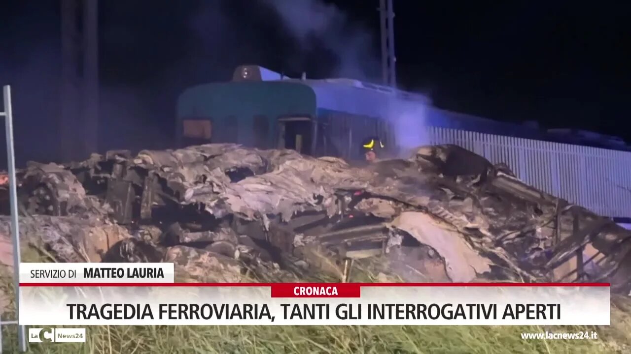 Tragedia ferroviaria, tanti gli interrogativi aperti