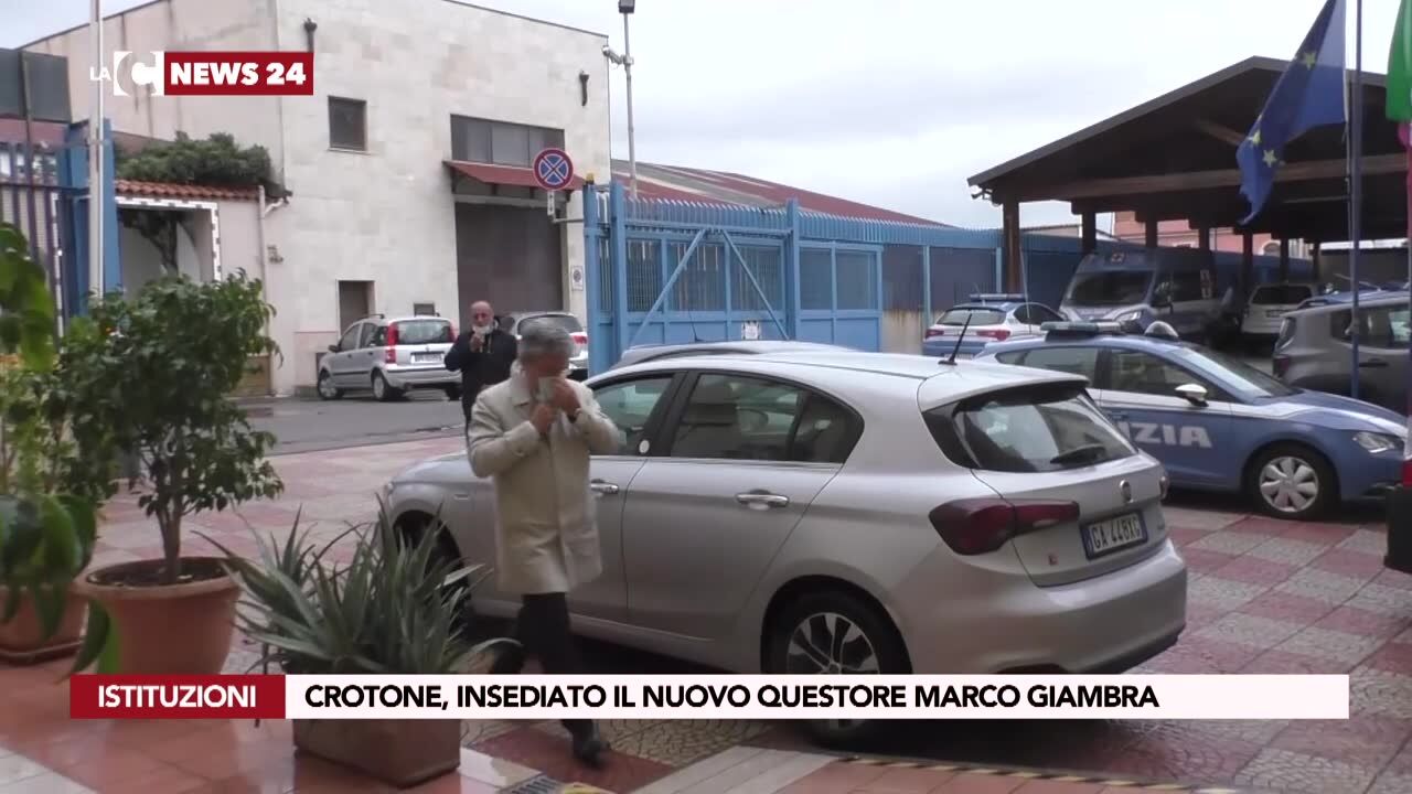 Crotone, insediato il nuovo questore Marco Giambra