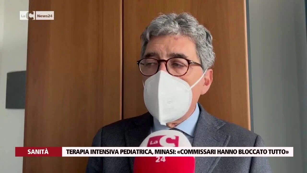 Terapia intensiva pediatrica, Minasi: «Commissari hanno bloccato tutto»