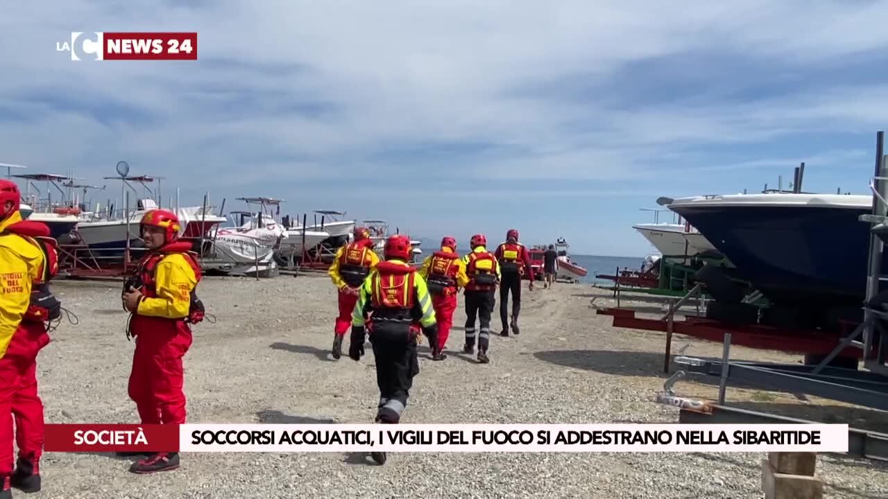 Soccorsi acquatici, i vigili del fuoco si addestrano nella sibaritide