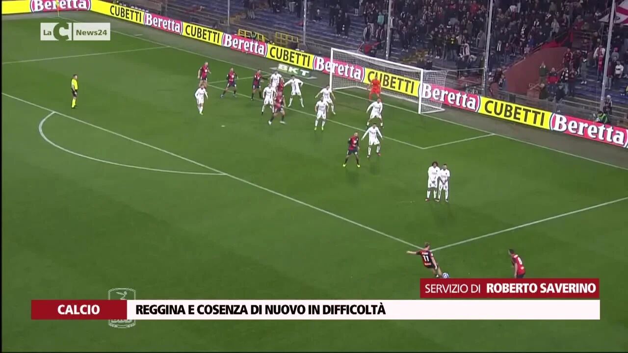 Reggina e Cosenza di nuovo in difficoltà