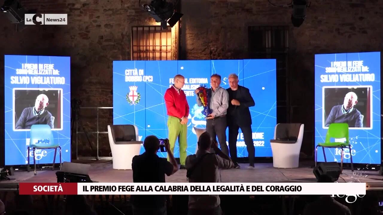 Il premio Fege alla Calabria della legalità e del coraggio