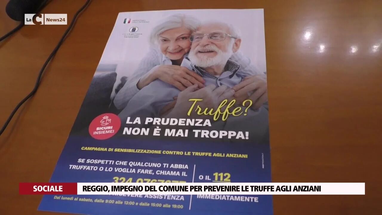 Reggio, impegno del comune per prevenire le truffe agli anziani