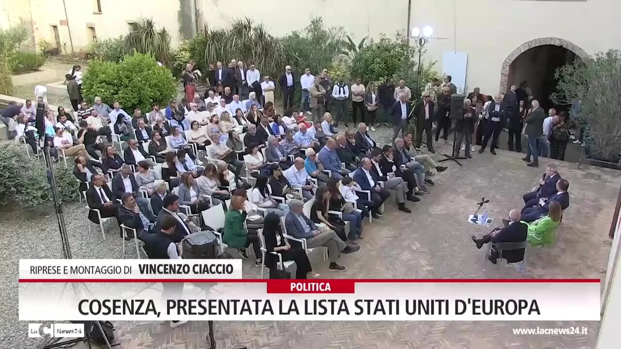 Cosenza, presentata la lista Stati Uniti d'Europa