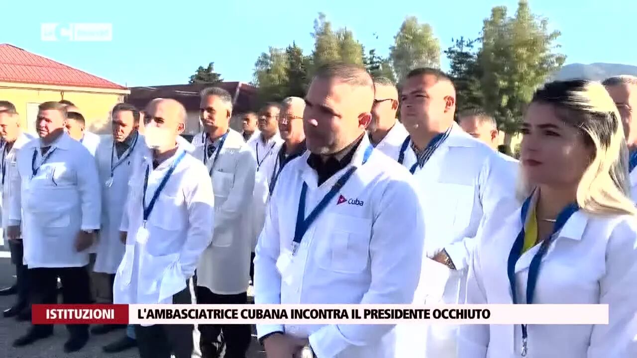 L'ambasciatrice cubana incontra il presidente Occhiuto