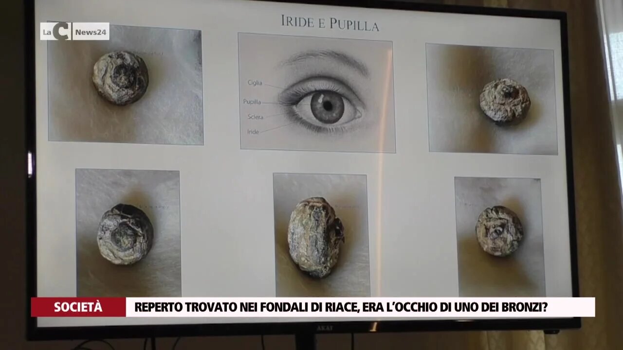 Reperto trovato nei fondali di Riace, era l’occhio di uno dei bronzi?