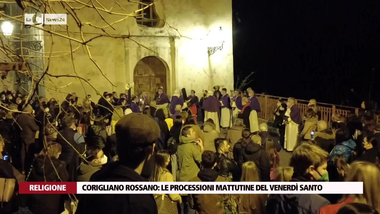 Corigliano Rossano: le processioni mattutine del venerdì santo