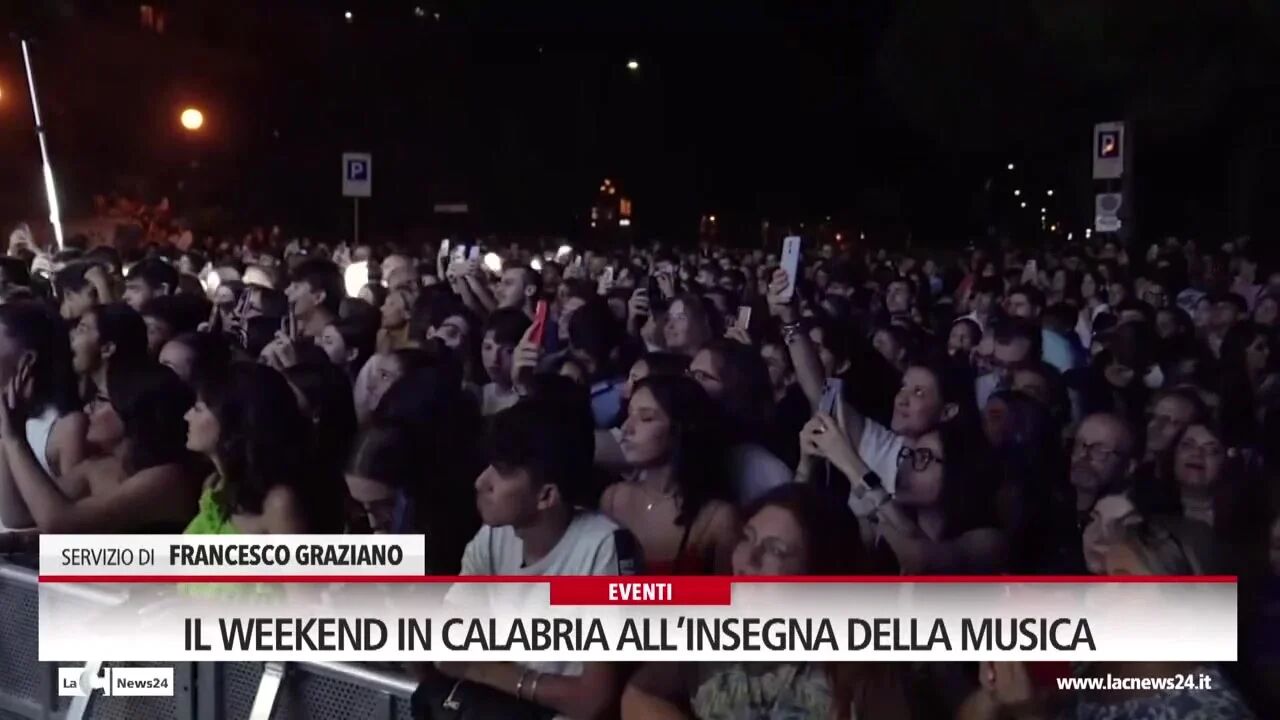 Il weekend in Calabria all’insegna della musica