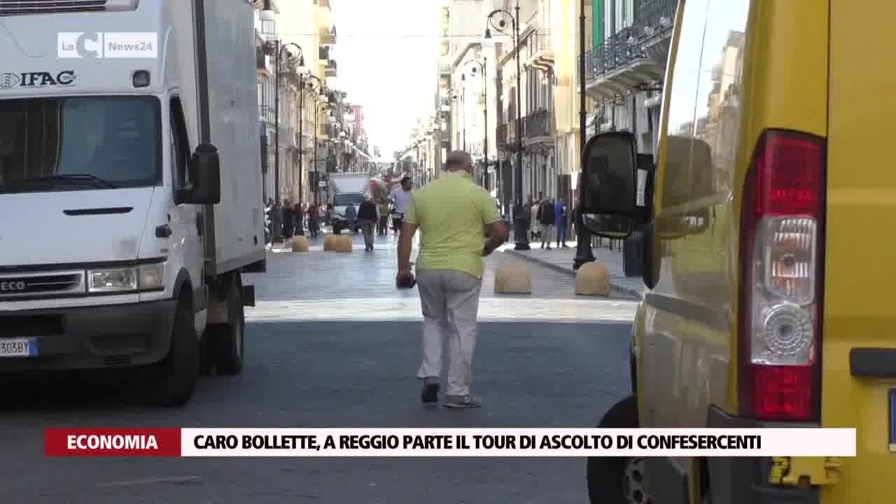 Caro bollette, a Reggio parte il tour di ascolto di Confesercenti