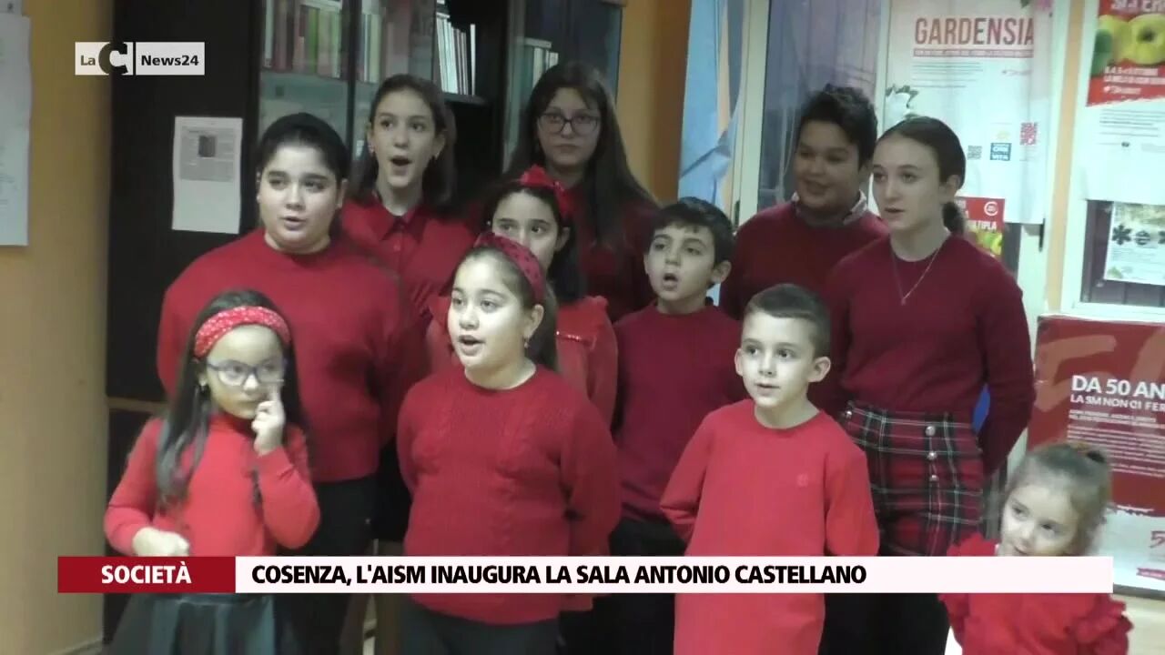 Cosenza, l'Aism inaugura la sala Antonio Castellano