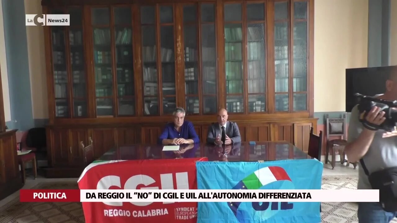 Da Reggio il “no” di Cgil e Uil all'autonomia differenziata