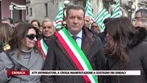 Atti intimidatori, a Crosia manifestazione a sostegno dei sindaci