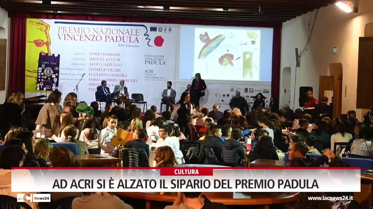 Ad Acri si è alzato il sipario del premio Padula