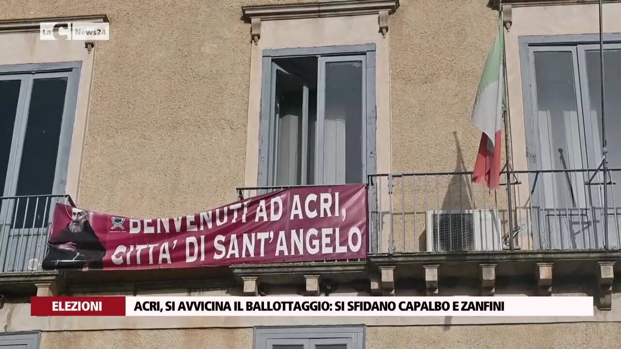 Acri, si avvicina il ballottaggio: si sfidano Capalbo e Zanfini