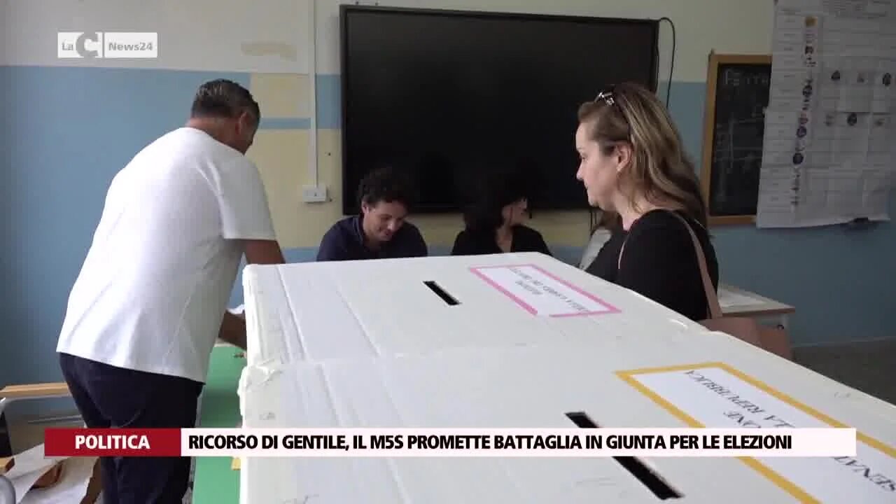 Ricorso di Gentile, il M5S promette battaglia in Giunta per le elezioni