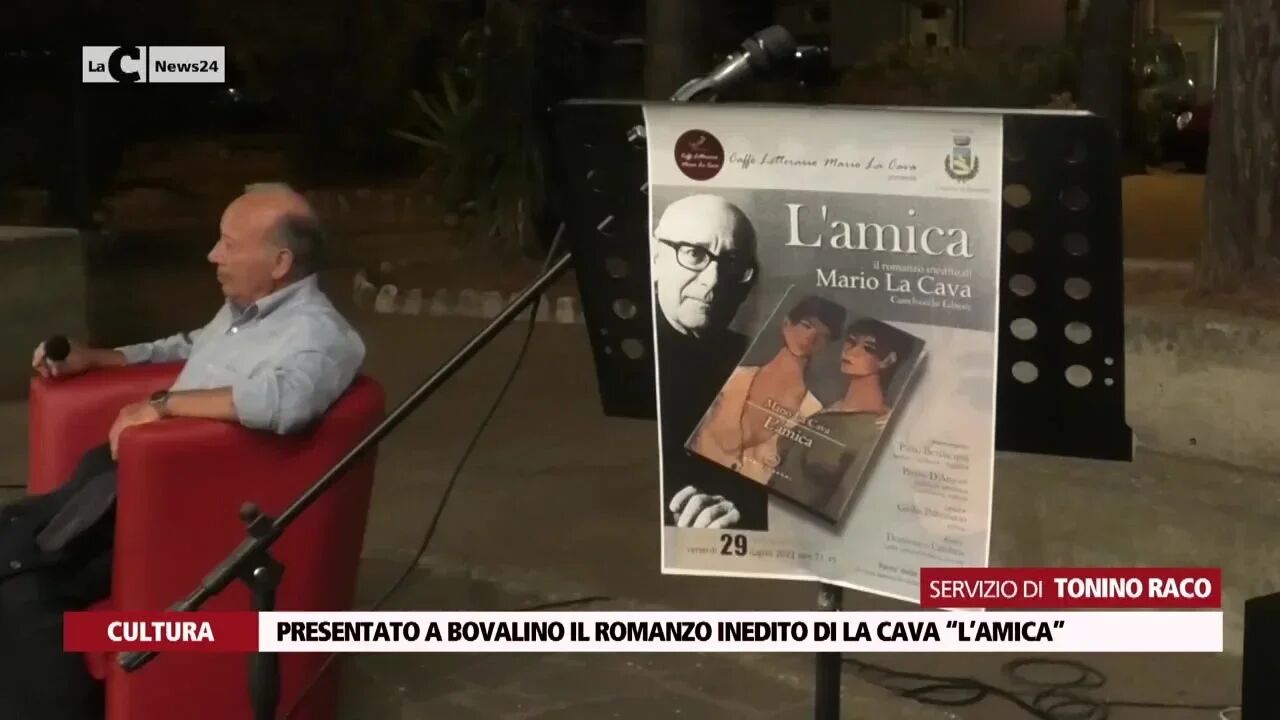 Presentato a Bovalino il romanzo inedito di La Cava “L’amica”