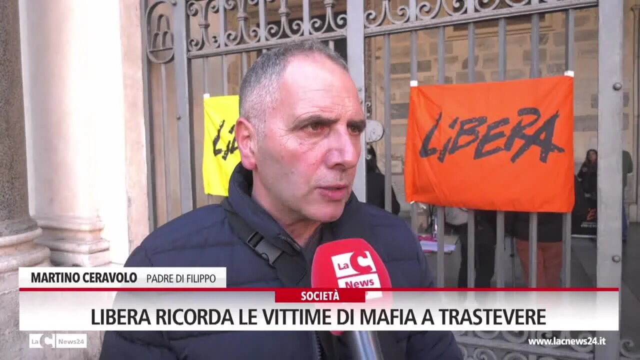 Libera ricorda le vittime di mafia a Trastevere