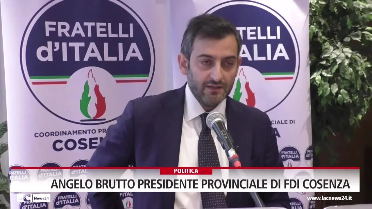 Angelo Brutto presidente provinciale di Fdi Cosenza