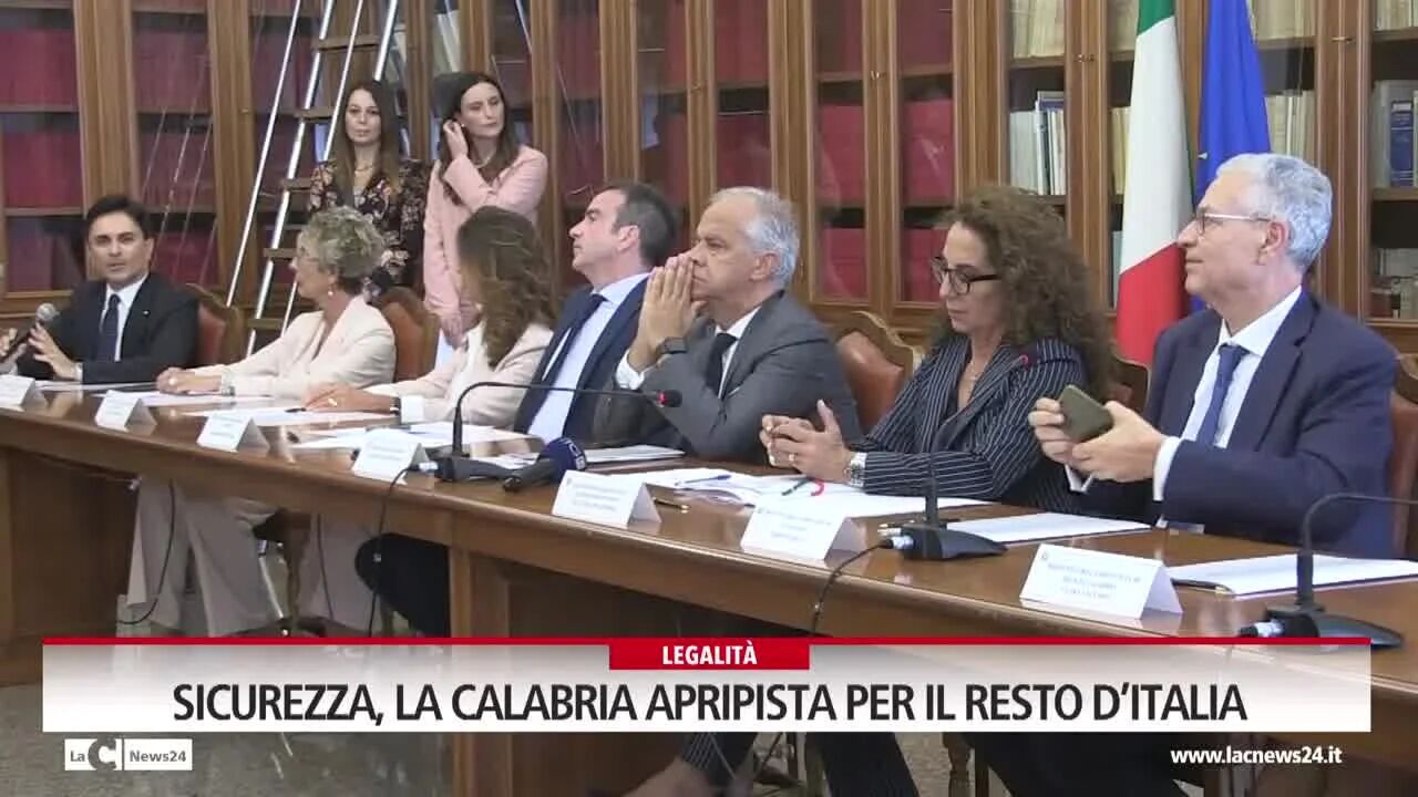 Sicurezza, la Calabria apripista per il resto d’Italia