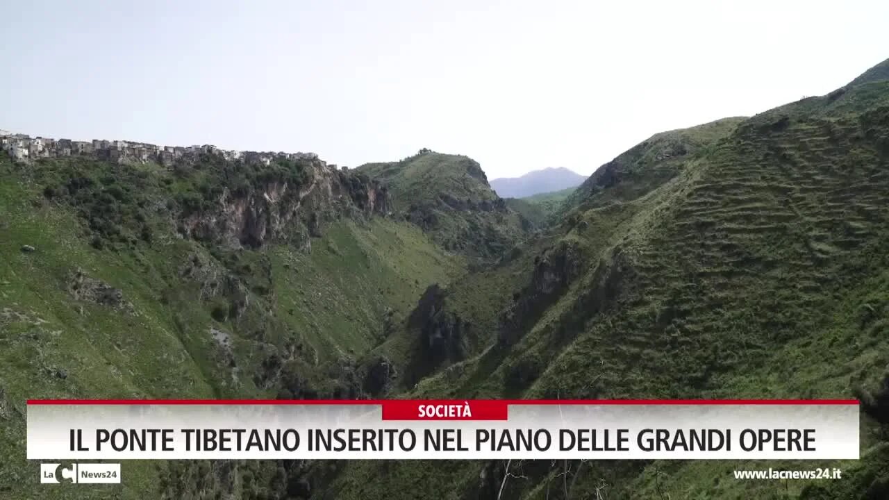 Il ponte tibetano inserito nel piano delle grandi opere