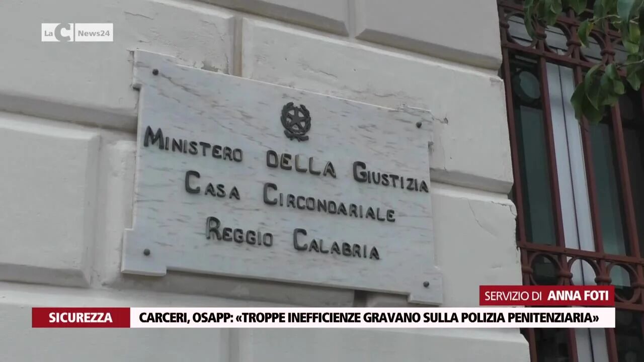 Carceri, Osapp: «Troppe inefficienze gravano sulla polizia penitenziaria»