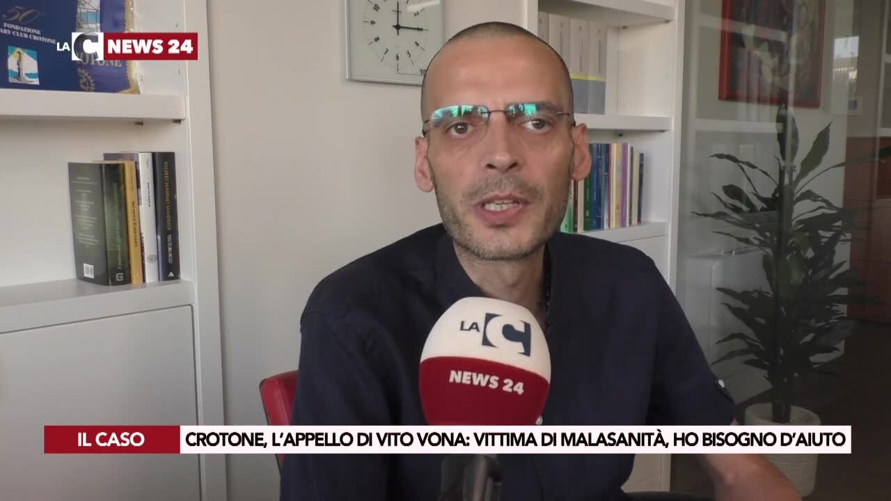 Crotone, l’appello di Vito Vona: vittima di malasanità, ho bisogno d’aiuto
