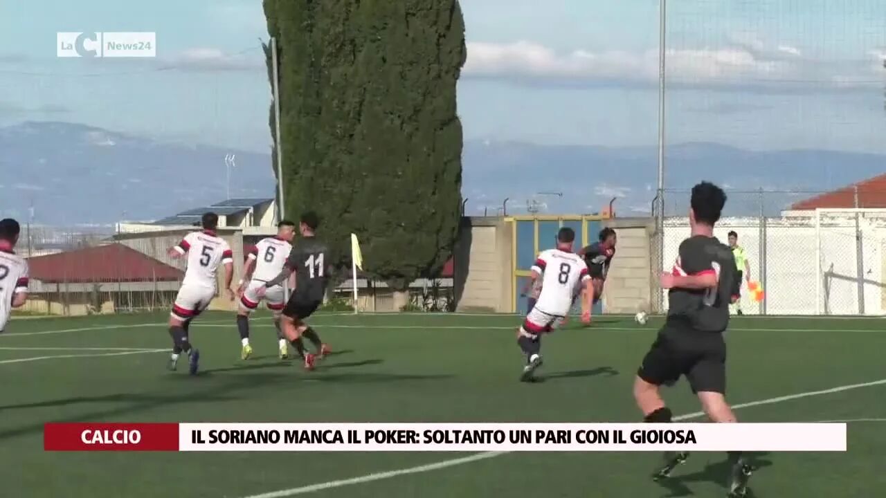 Il Soriano manca il poker soltanto un pari con il Gioiosa