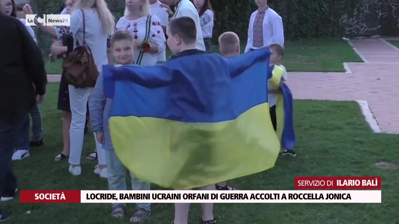 Locride, bambini ucraini orfani di guerra accolti a Roccella Jonica