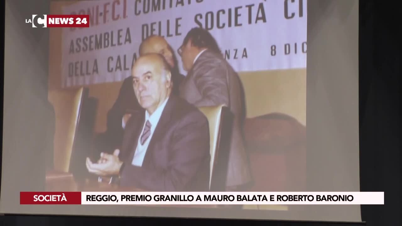 Reggio, premio Granillo a Mauro Balata e Roberto Baronio