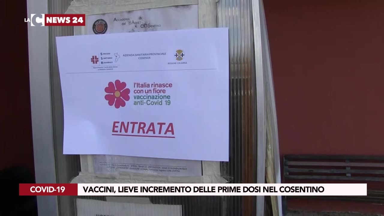Vaccini, lieve incremento delle prime dosi nel cosentino