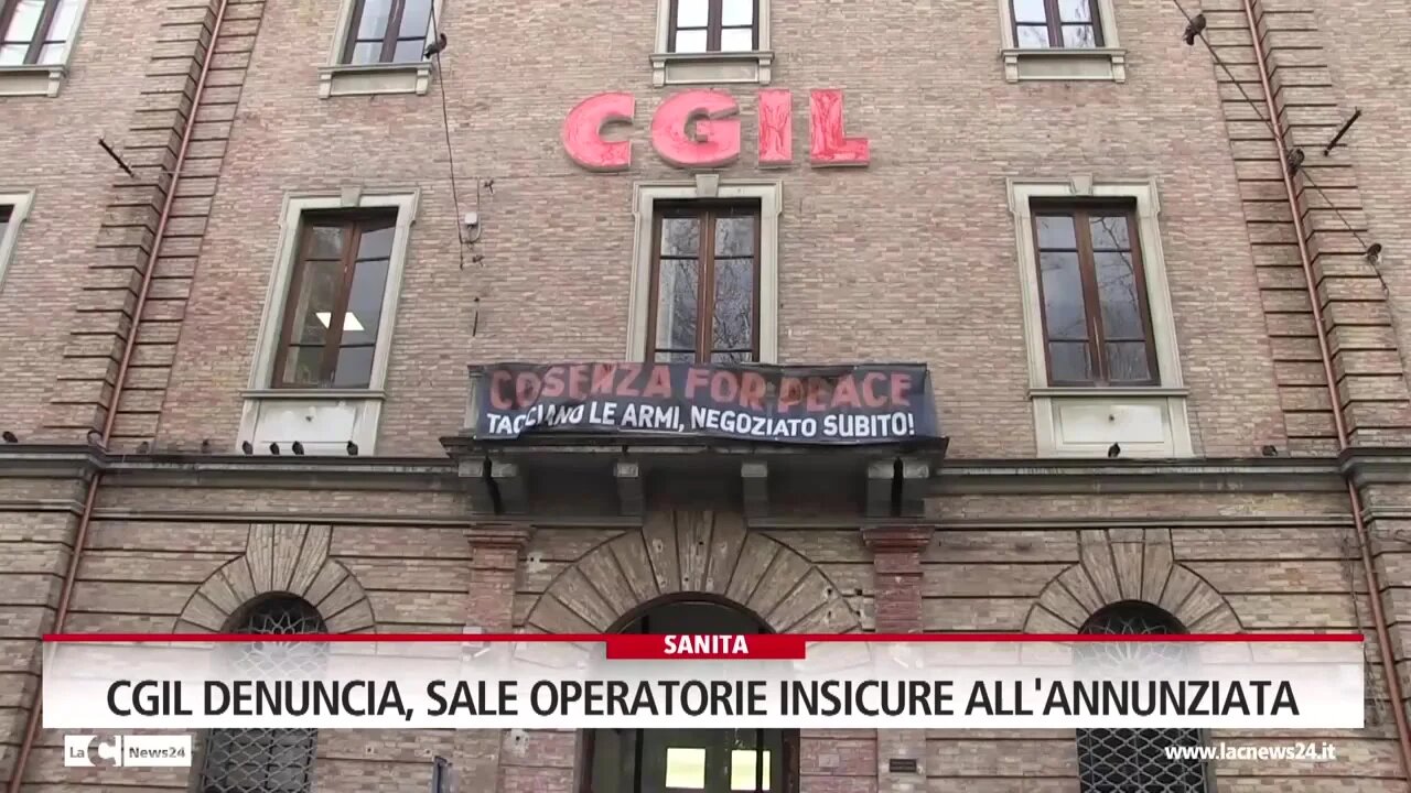 Cgil denuncia, sale operatorie insicure all'Annunziata