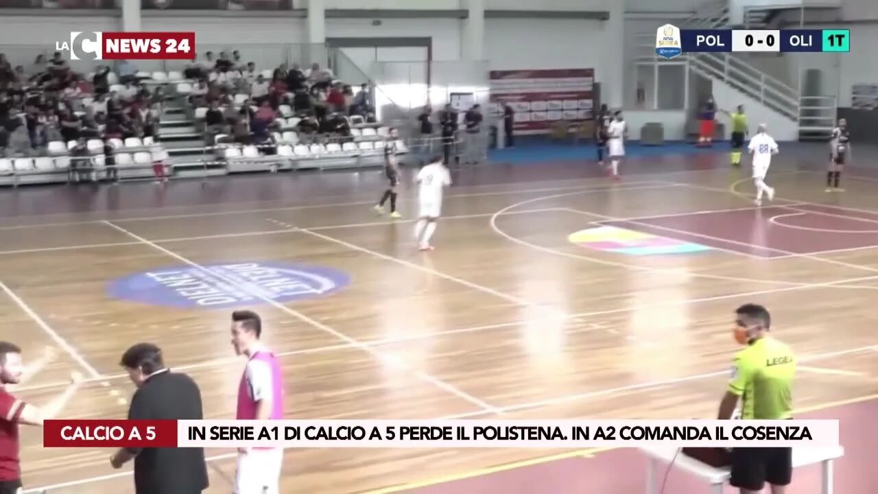 In Serie A1 di calcio a 5 perde il Polistena. In A2 comanda il Cosenza