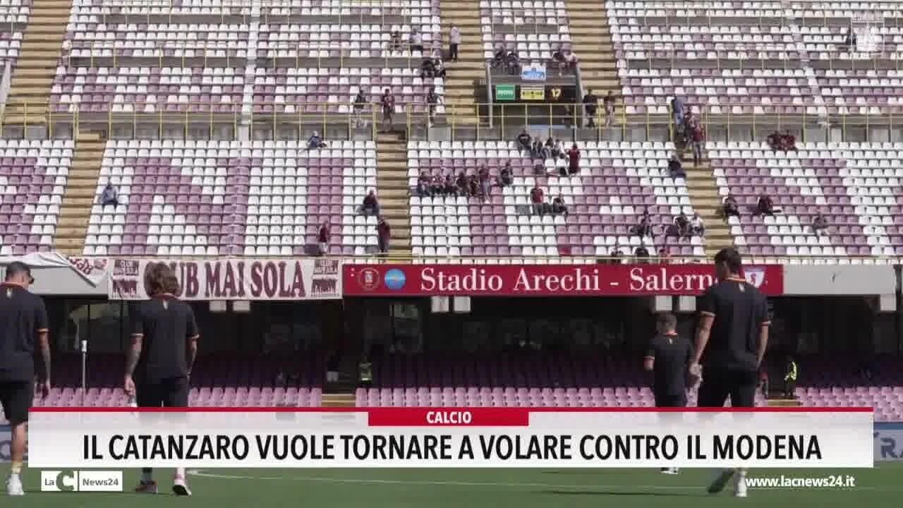 Il Catanzaro vuole tornare a volare contro il Modena