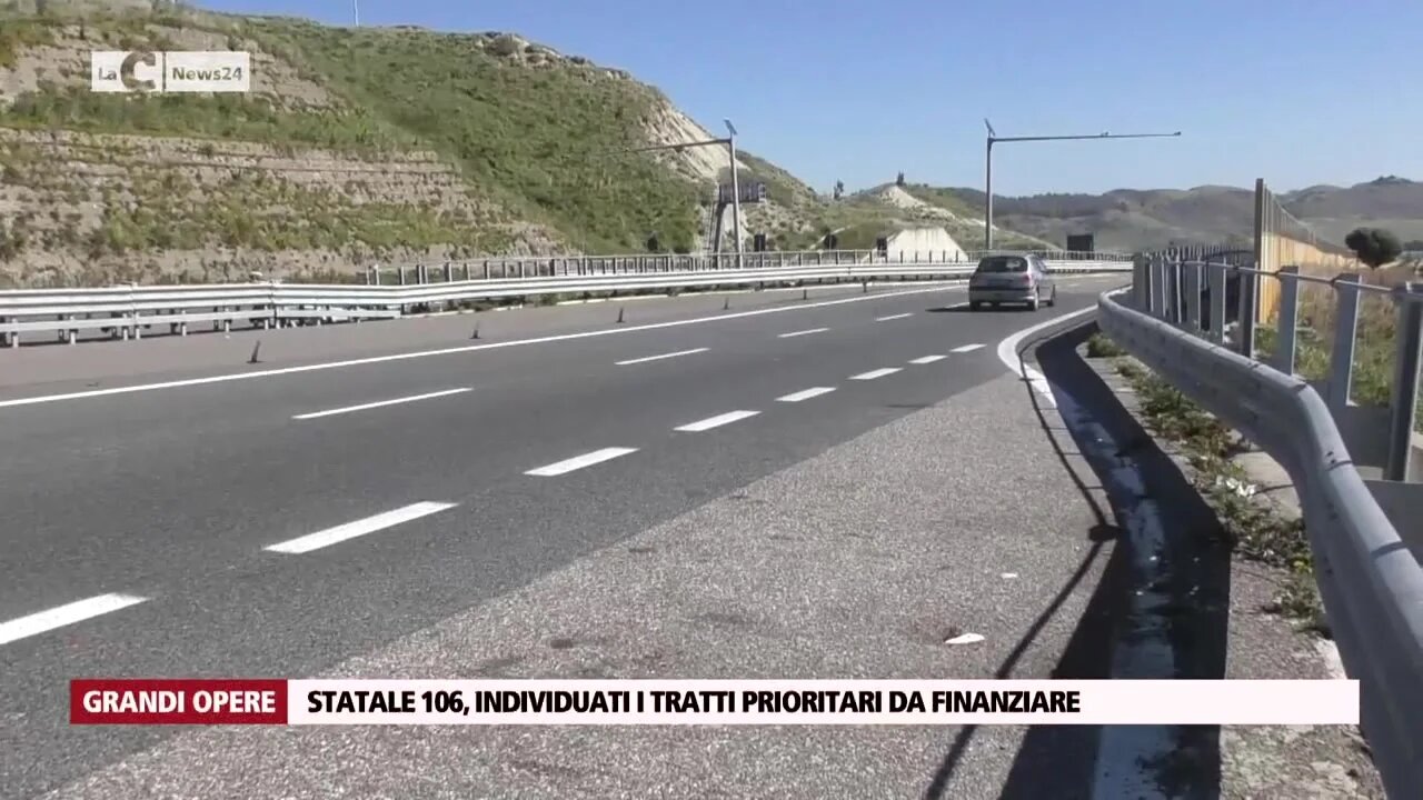 Statale 106, individuati i tratti prioritari da finanziare