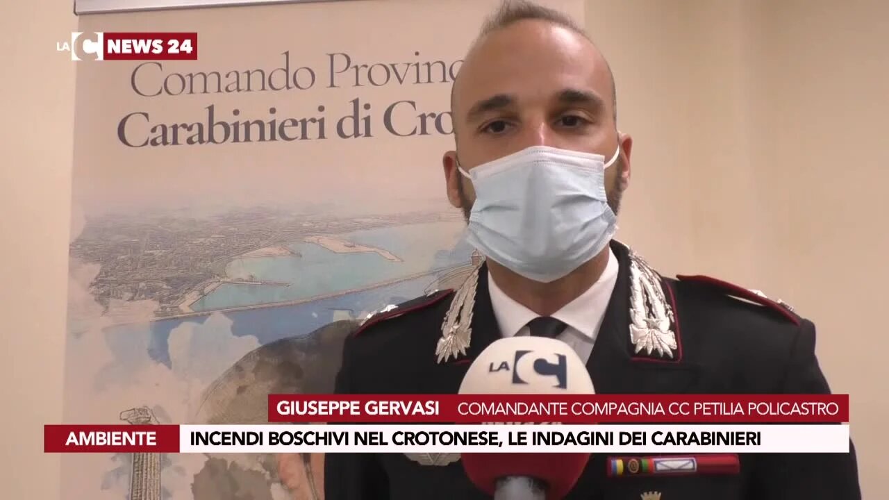 Incendi boschivi nel Crotonese, le indagini dei carabinieri