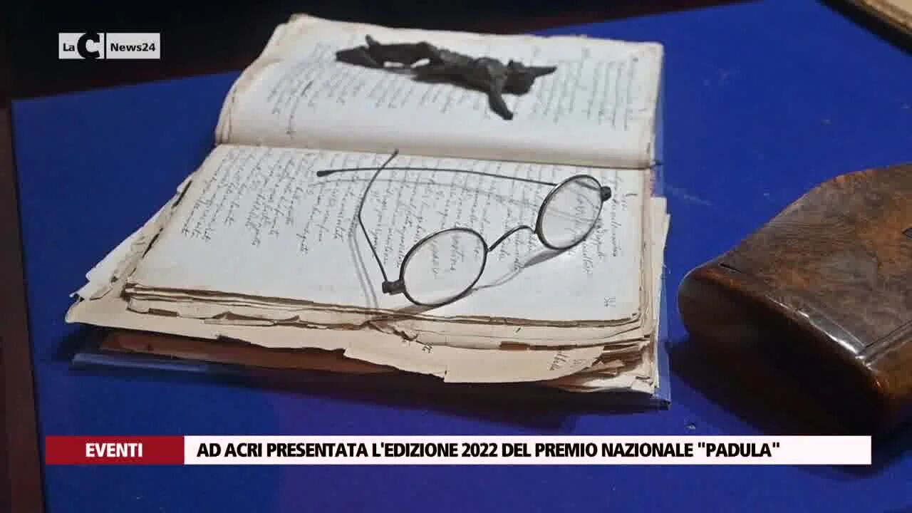 Ad Acri presentata l'edizione 2022 del premio nazionale "Padula"