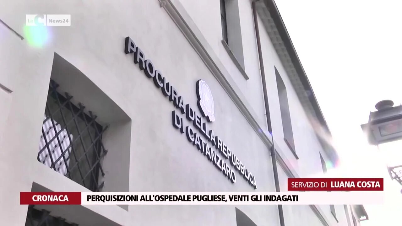 Perquisizioni all'ospedale Pugliese, venti gli indagati