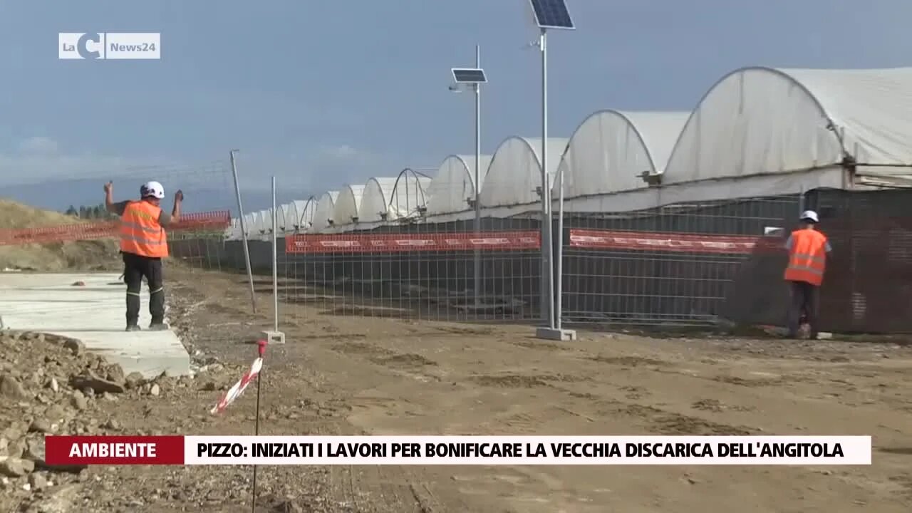 Pizzo, iniziati i lavori per bonificare la vecchia discarica dell'Angitola