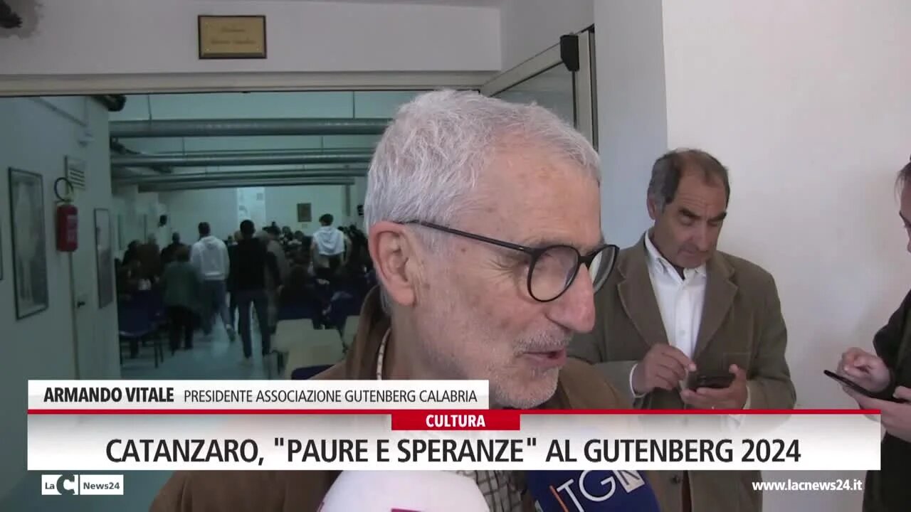 Catanzaro, \"paure e speranze \"al Gutenberg 2024