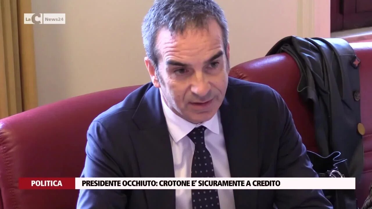 Occhiuto: «Crotone è sicuramente a credito»