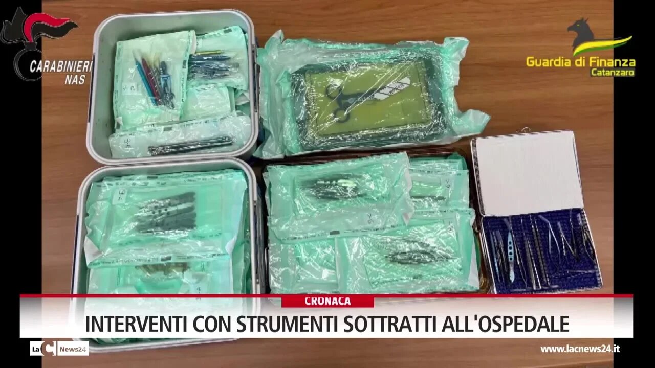 Interventi con strumenti sottratti all'ospedale