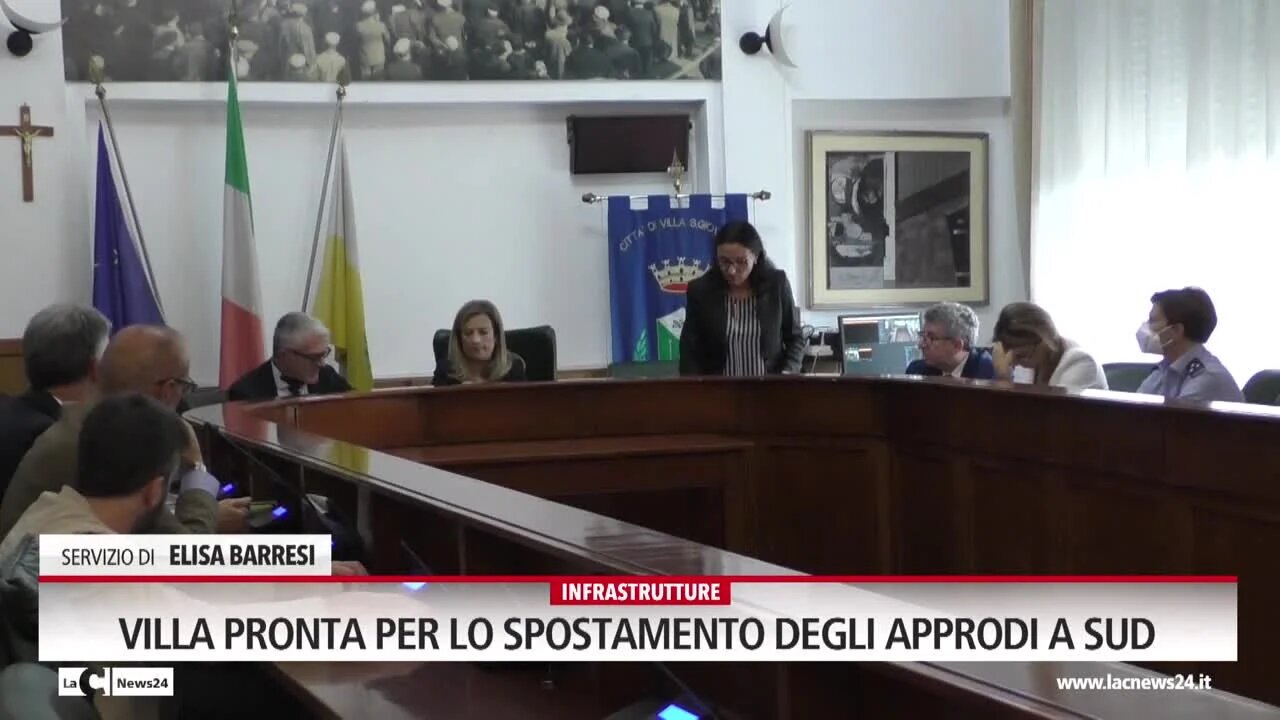 Villa pronta per lo spostamento degli approdi a sud