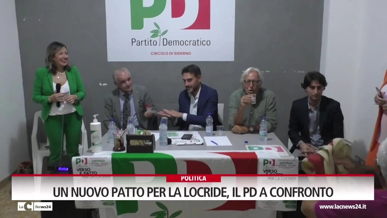 Un nuovo patto per la locride, il Pd a confronto