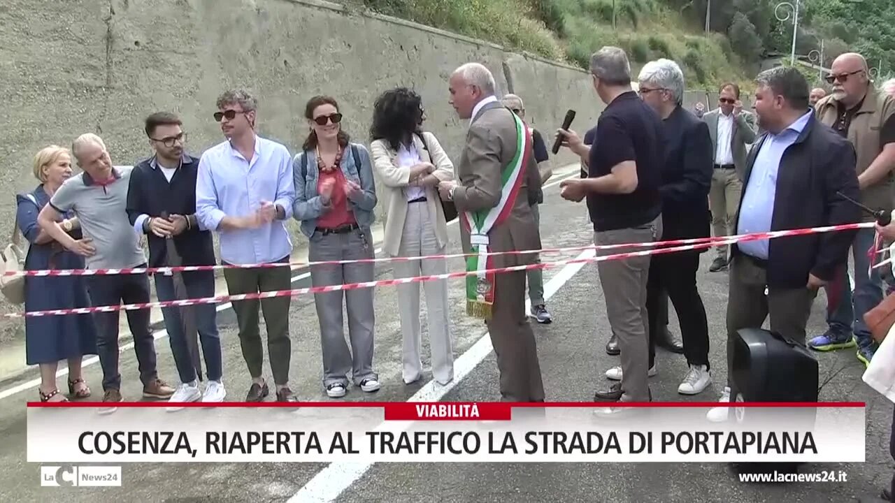 Cosenza, riaperta al traffico la strada di Portapiana