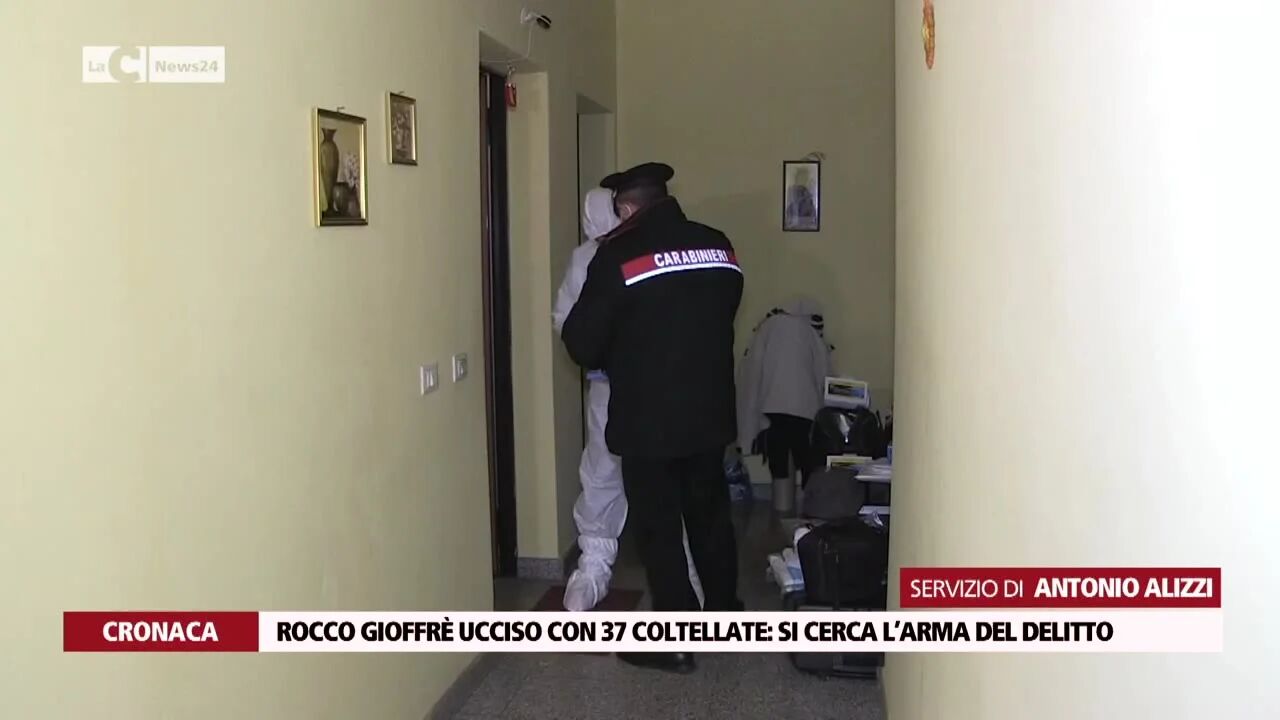 Rocco Gioffrè ucciso con 37 coltellate: si cerca l’arma del delitto